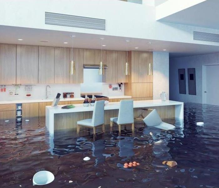 flooded kitchen 